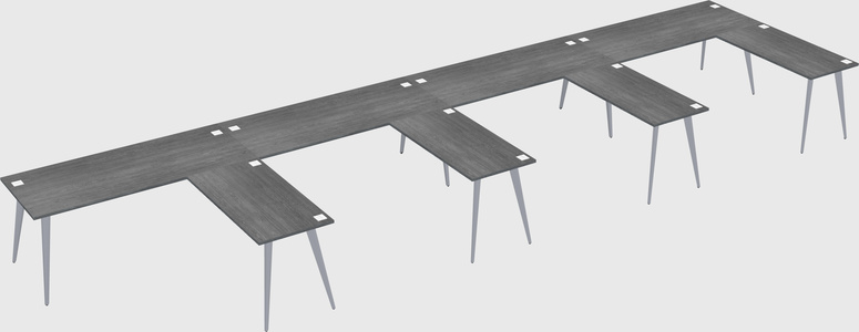 Modern l-shaped office desk