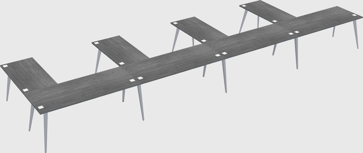 Modern l-shaped office desk