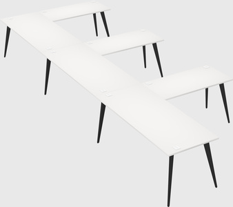 Modern l-shaped office desk