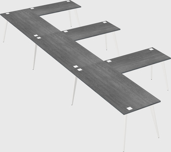 Modern l-shaped office desk