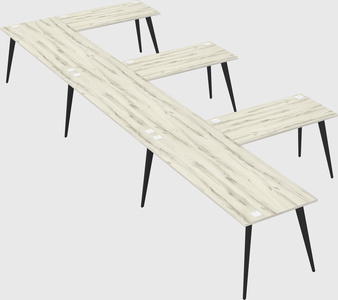 Modern l-shaped office desk