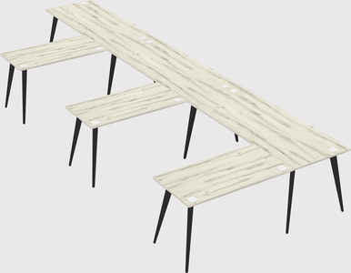 Modern l-shaped office desk