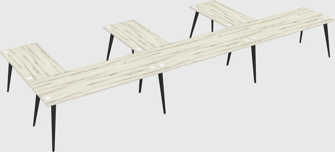 Modern l-shaped office desk