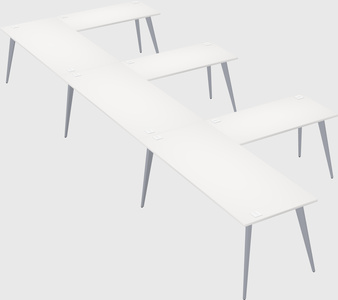 Modern l-shaped office desk