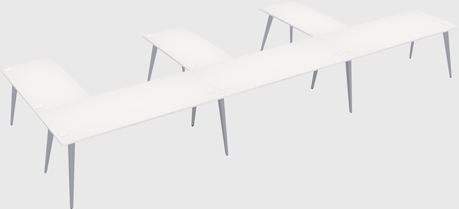 Modern l-shaped office desk