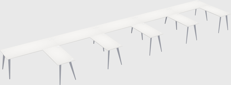 Modern l-shaped office desk