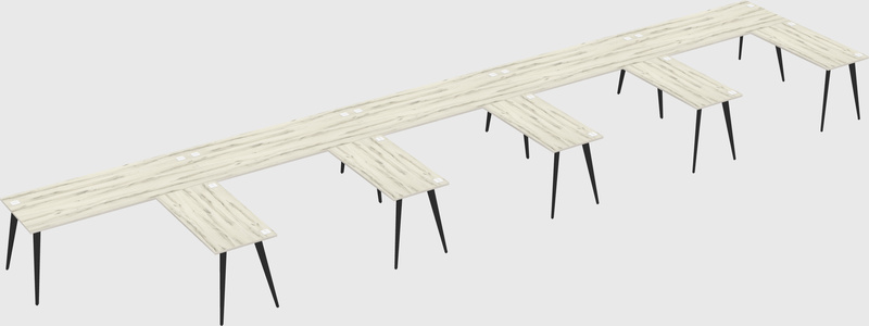 Modern l-shaped office desk
