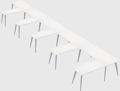 Modern l-shaped office desk