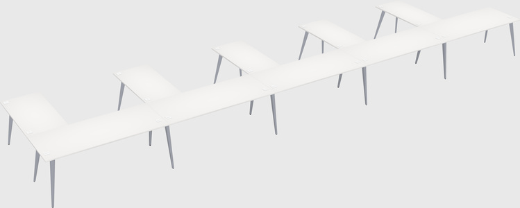 Modern l-shaped office desk