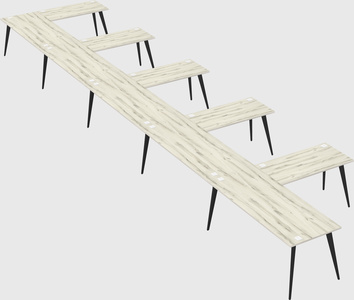 Modern l-shaped office desk