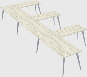 Modern l-shaped office desk