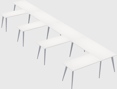 Modern l-shaped office desk