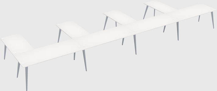 Modern l-shaped office desk