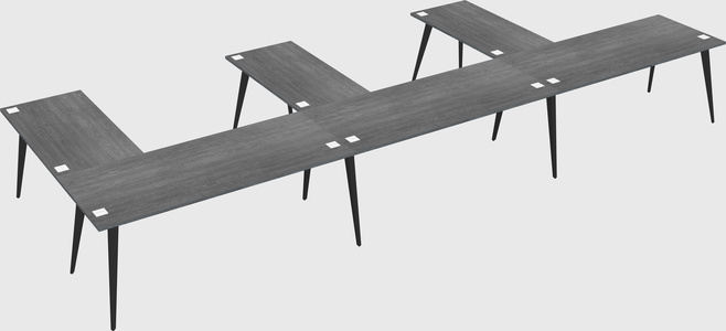 Modern l-shaped office desk