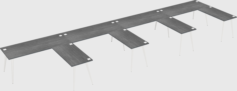 Modern l-shaped office desk