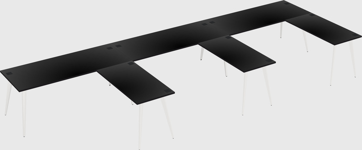 Modern l-shaped office desk
