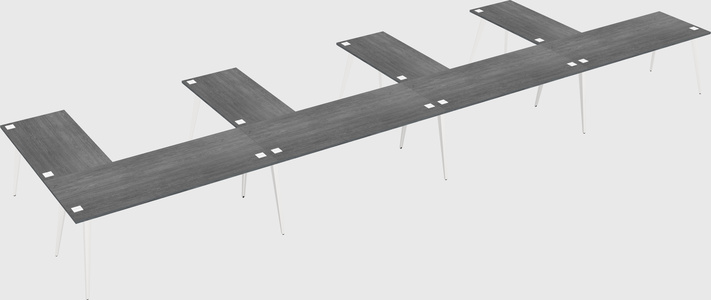 Modern l-shaped office desk