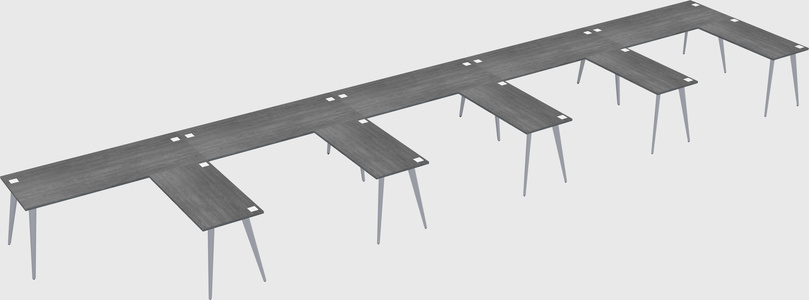 Modern l-shaped office desk