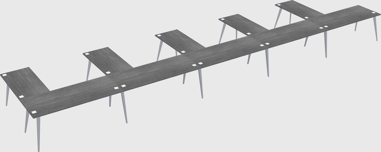 Modern l-shaped office desk