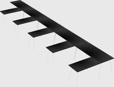 Modern l-shaped office desk