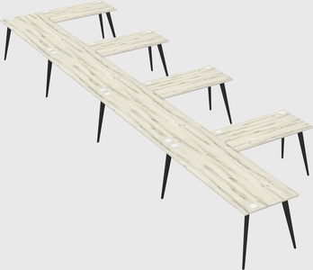 Modern l-shaped office desk