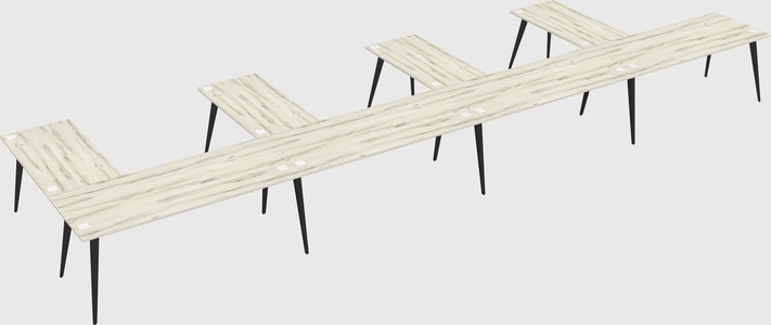 Modern l-shaped office desk