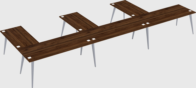 Modern l-shaped office desk