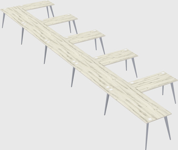 Modern l-shaped office desk