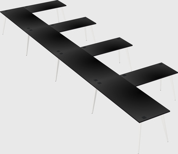 Modern l-shaped office desk
