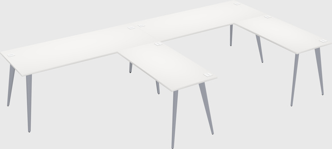 Modern l-shaped office desk