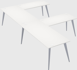 Modern l-shaped office desk