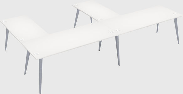 Modern l-shaped office desk