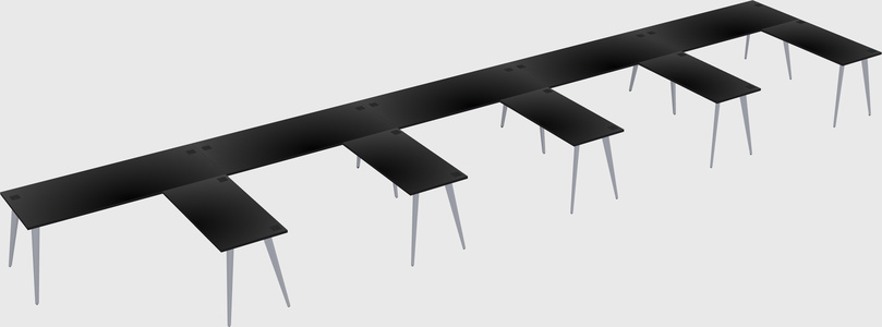 Modern l-shaped office desk