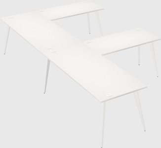 Modern l-shaped office desk