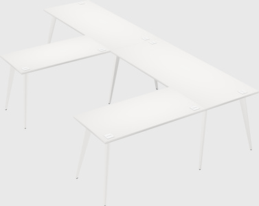 Modern l-shaped office desk