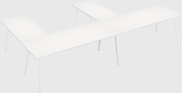 Modern l-shaped office desk