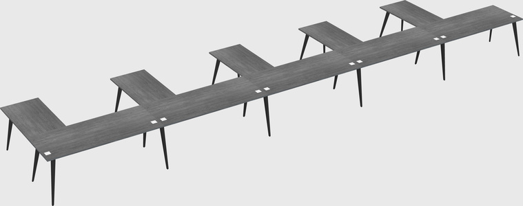 Modern l-shaped office desk