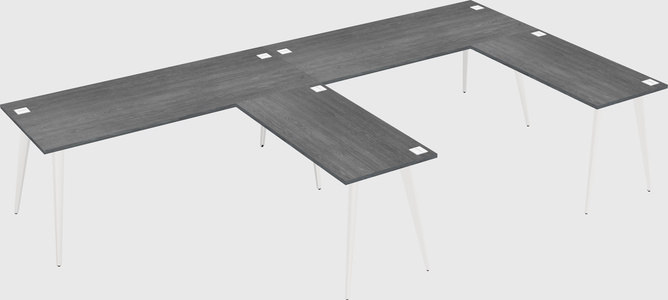 Modern l-shaped office desk
