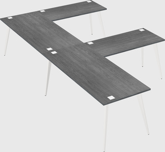 Modern l-shaped office desk