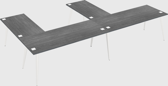 Modern l-shaped office desk