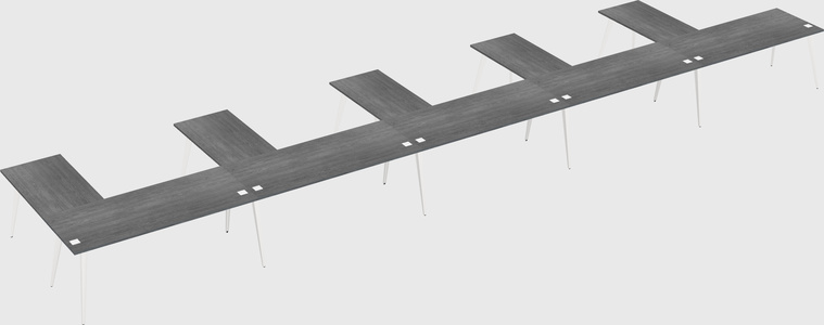 Modern l-shaped office desk