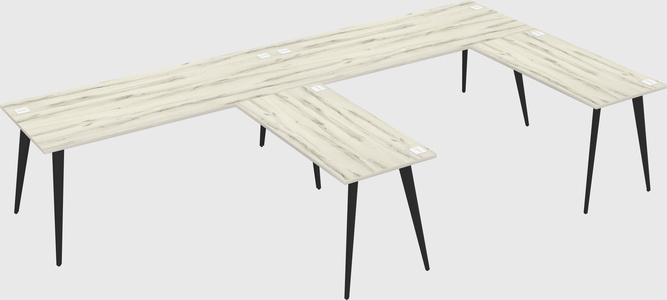 Modern l-shaped office desk
