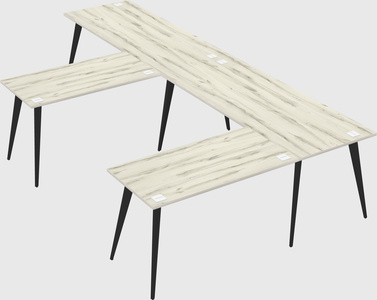 Modern l-shaped office desk