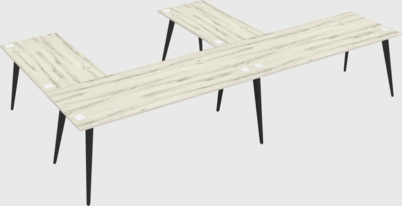 Modern l-shaped office desk