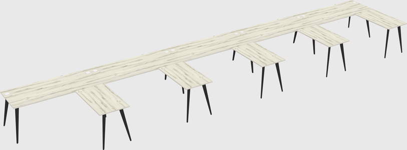 Modern l-shaped office desk