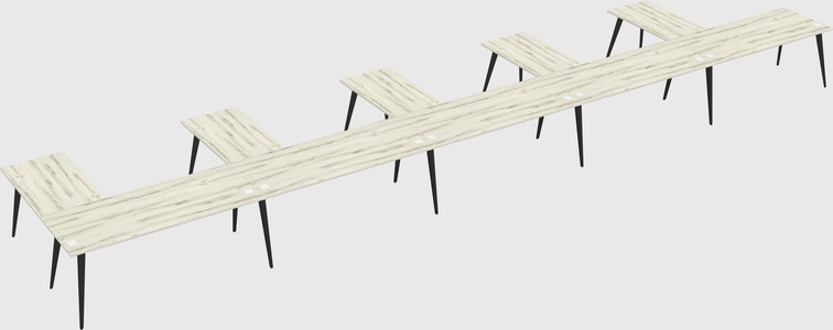 Modern l-shaped office desk