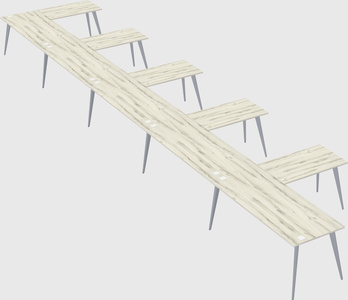 Modern l-shaped office desk