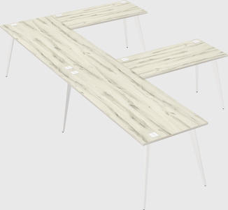 Modern l-shaped office desk