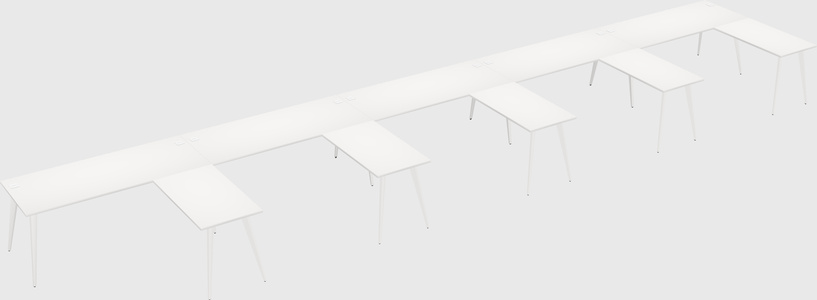 Modern l-shaped office desk