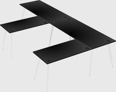 Modern l-shaped office desk